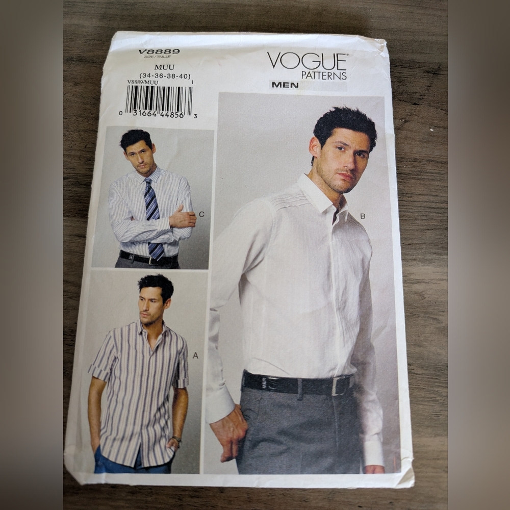 Vogue Mens Pattern - Picture 1 of 2